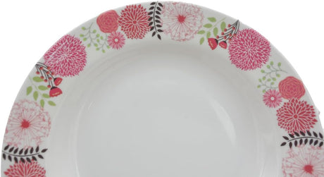 Kitchenmark Melamine Round Soup Plate - 29CM - White&Pink - Al Kabayel Discount CentreKitchenmark Melamine Round Soup Plate - 29CM - White&PinkPlatesKITCHENMARKAl Kabayel Discount Centre