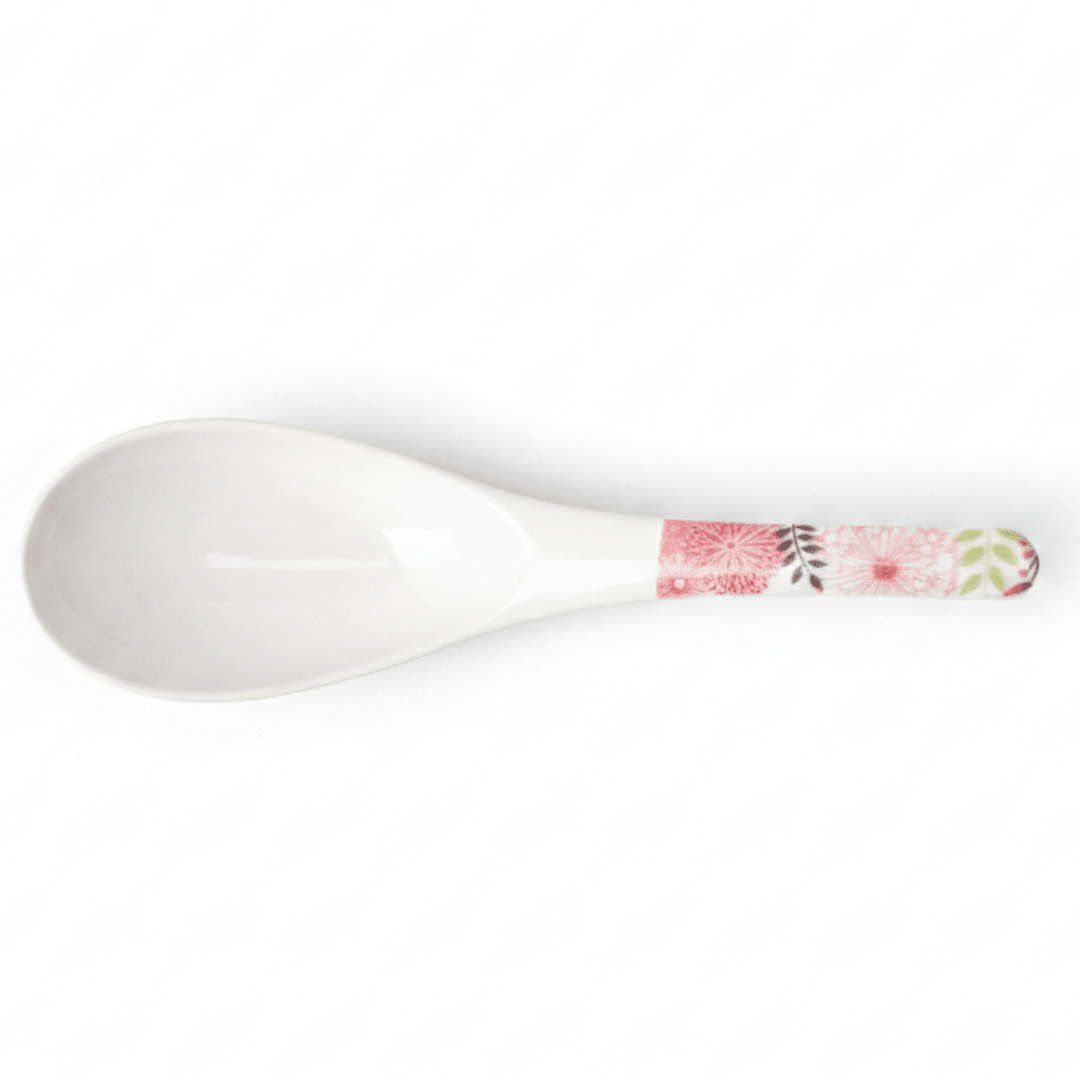 Kitchenmark White Melamine Serving Spoon with Pink Floral Design — 21cm - Al Kabayel Discount CentreKitchenmark White Melamine Serving Spoon with Pink Floral Design — 21cmSpatulas And SpoonsKITCHENMARKAl Kabayel Discount Centre