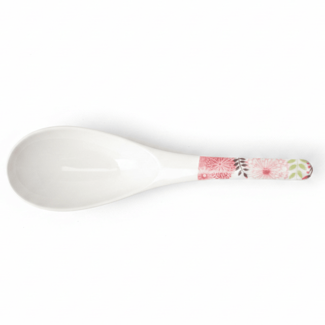 Kitchenmark White Melamine Serving Spoon with Pink Floral Design — 21cm - Al Kabayel Discount CentreKitchenmark White Melamine Serving Spoon with Pink Floral Design — 21cmSpatulas And SpoonsKITCHENMARKAl Kabayel Discount Centre