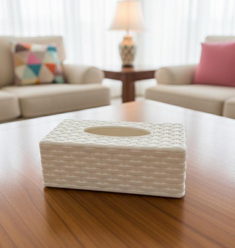 KLINEX Plastic Tissue Box – Classic White Color Minimalist Style, Perfect for Home, Office & Bathroom Décor - Al Kabayel Discount CentreKLINEX Plastic Tissue Box – Classic White Color Minimalist Style, Perfect for Home, Office & Bathroom DécorHome Décor AccentsKLINEXAl Kabayel Discount Centre
