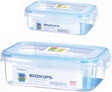 Komax BioKips Plastic Food Container Set Of 2Pcs (450ml+900ml) - Blue&Transparent - Al Kabayel Discount CentreKomax BioKips Plastic Food Container Set Of 2Pcs (450ml+900ml) - Blue&TransparentFood ContainersKOMAXAl Kabayel Discount Centre