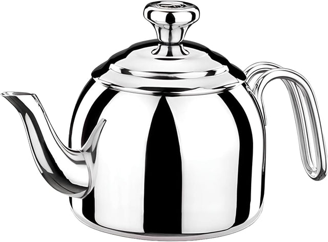 KORKMAZ Droppa Stainless Steel Tea Pot 1.1 Liter, Induction Base - Al Kabayel Discount CentreKORKMAZ Droppa Stainless Steel Tea Pot 1.1 Liter, Induction BaseTea/Coffee PotsKORKMAZAl Kabayel Discount Centre