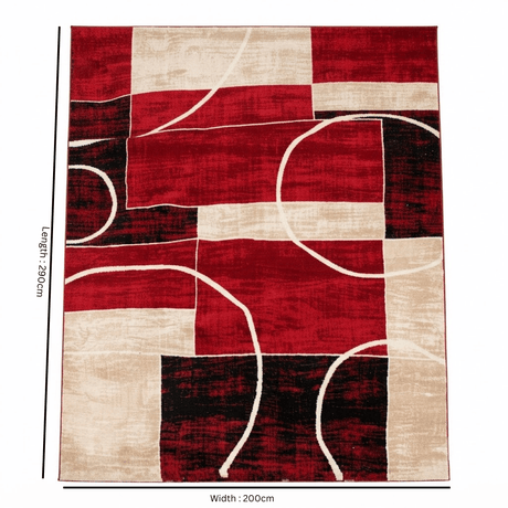 Kristal Red & Beige Polyester Carpet Made in Turkey - 200×290 cm - Al Kabayel Discount CentreKristal Red & Beige Polyester Carpet Made in Turkey - 200×290 cmMats Carpets & RugsKRISTALAl Kabayel Discount Centre