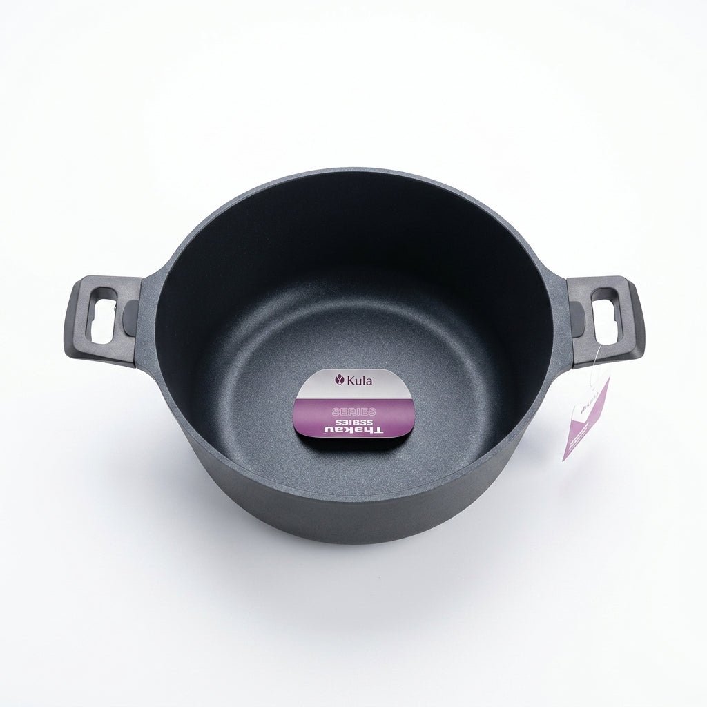 Kula Thermo Series Non-Stick Cooking Pot 24 cm with Glass Lid - Al Kabayel Discount CentreKula Thermo Series Non-Stick Cooking Pot 24 cm with Glass LidCasserolesKULAAl Kabayel Discount Centre