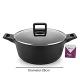 Kula Thermo Series Non-Stick Cooking Pot 28 cm with Glass Lid - Al Kabayel Discount CentreKula Thermo Series Non-Stick Cooking Pot 28 cm with Glass LidCasserolesKULAAl Kabayel Discount Centre