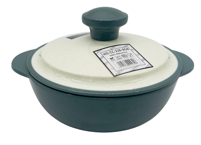 LANDREEN Melamine Food Bowl with Lid – 6.6" Green and White Serving Bowl - Al Kabayel Discount CentreLANDREEN Melamine Food Bowl with Lid – 6.6" Green and White Serving BowlBowlsLANDREENAl Kabayel Discount Centre