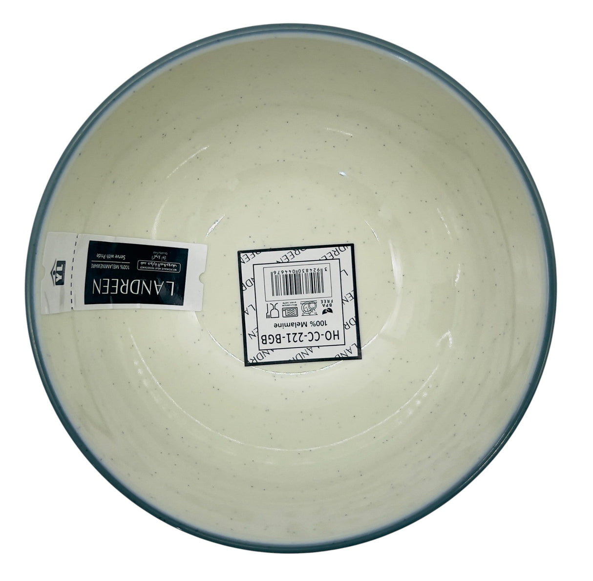 LANDREEN Melamine Rice Bowl – 7" Green and White Dining Bowl - Al Kabayel Discount CentreLANDREEN Melamine Rice Bowl – 7" Green and White Dining BowlBowlsLANDREENAl Kabayel Discount Centre