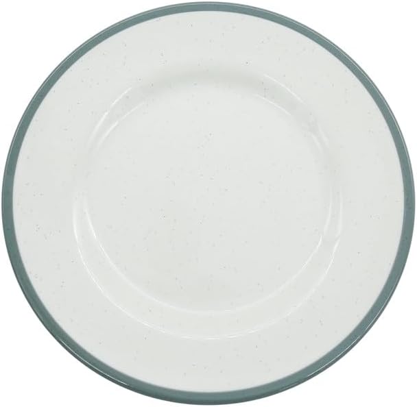 Landreen Melamine Round Dessert Dinner Plate - 20CM - White&Grey - Al Kabayel Discount CentreLandreen Melamine Round Dessert Dinner Plate - 20CM - White&GreyPlatesLANDREENAl Kabayel Discount Centre