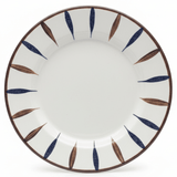 Landreen White with Navy Blue and Brown Leaf Print Melamine Meat Plate 8.5 Inch Serving Plate for Meat and Sides - Al Kabayel Discount CentreLandreen White with Navy Blue and Brown Leaf Print Melamine Meat Plate 8.5 Inch Serving Plate for Meat and SidesPlatesLANDREENAl Kabayel Discount Centre
