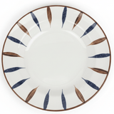 Landreen White with Navy Blue and Brown Leaf Print Round Melamine Soup Plate 10 Inch Decorative Deep Plate - Al Kabayel Discount CentreLandreen White with Navy Blue and Brown Leaf Print Round Melamine Soup Plate 10 Inch Decorative Deep PlatePlatesLANDREENAl Kabayel Discount Centre