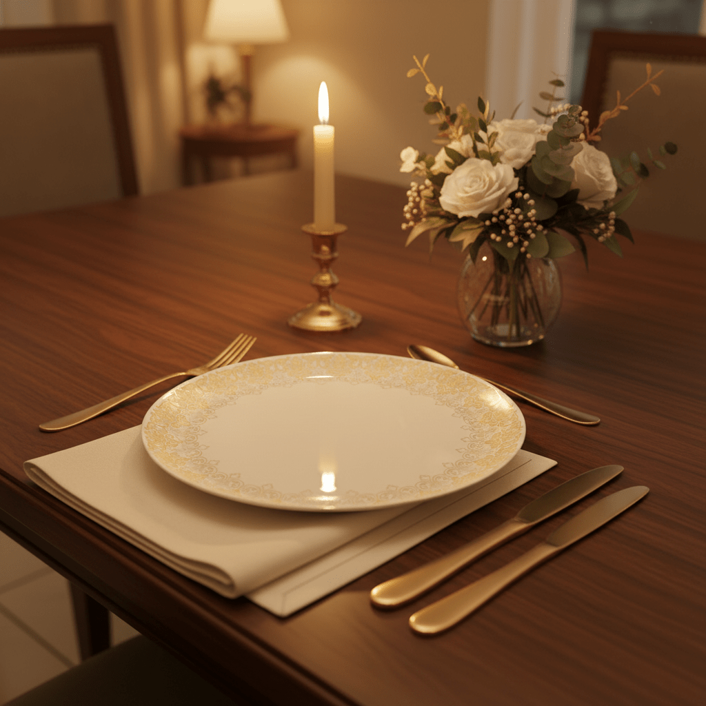 Larah by Borosil White & Gold Opalware Dinner Plate 10.5 Inch - Al Kabayel Discount CentreLarah by Borosil White & Gold Opalware Dinner Plate 10.5 InchPlatesBOROSILAl Kabayel Discount Centre