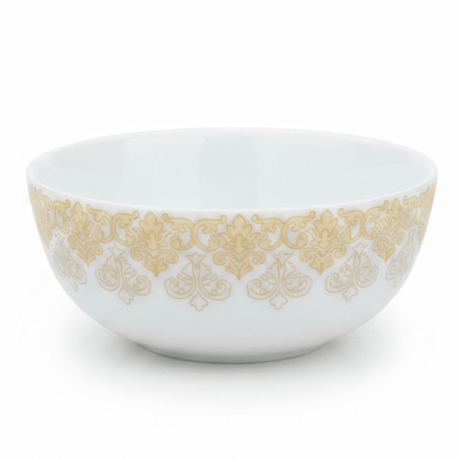 Larah by Borosil White & Gold Opalware Soup Bowl 4.5 Inch - Al Kabayel Discount CentreLarah by Borosil White & Gold Opalware Soup Bowl 4.5 InchBowlsBOROSILAl Kabayel Discount Centre