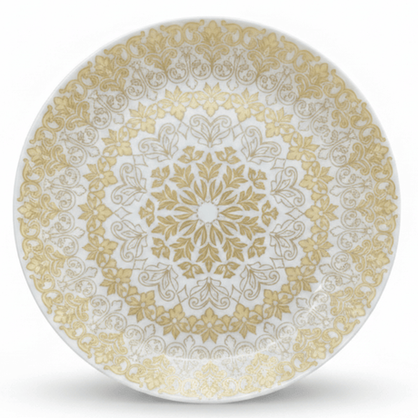 Larah by Borosil White & Gold Opalware Soup Plate 9 Inch - Al Kabayel Discount CentreLarah by Borosil White & Gold Opalware Soup Plate 9 InchPlatesBOROSILAl Kabayel Discount Centre