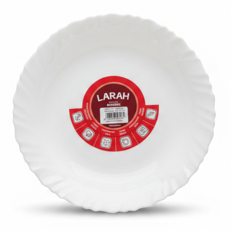 Larah Elegant Plain White Opalware Soup Plate – 9 Inch - Al Kabayel Discount CentreLarah Elegant Plain White Opalware Soup Plate – 9 InchPlatesLARAHAl Kabayel Discount Centre