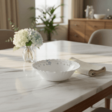 Larah Fluted White Opalware Multipurpose Bowl with Blue Floral Design – 6.5 Inch - Al Kabayel Discount CentreLarah Fluted White Opalware Multipurpose Bowl with Blue Floral Design – 6.5 InchBowlsLARAHAl Kabayel Discount Centre