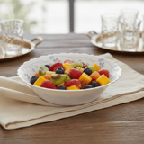 Larah Fluted White Opalware Multipurpose Bowl with Blue Floral Design – 6.5 Inch - Al Kabayel Discount CentreLarah Fluted White Opalware Multipurpose Bowl with Blue Floral Design – 6.5 InchBowlsLARAHAl Kabayel Discount Centre