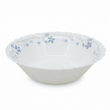 Larah Fluted White Opalware Multipurpose Bowl with Blue Floral Design – 6.5 Inch - Al Kabayel Discount CentreLarah Fluted White Opalware Multipurpose Bowl with Blue Floral Design – 6.5 InchBowlsLARAHAl Kabayel Discount Centre