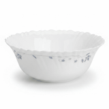 Larah Fluted White Opalware Serving Bowl with Blue Floral Design – 8 Inch - Al Kabayel Discount CentreLarah Fluted White Opalware Serving Bowl with Blue Floral Design – 8 InchBowlsLARAHAl Kabayel Discount Centre