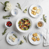 Larah Fluted White Opalware Serving Bowl with Blue Floral Design – 8 Inch - Al Kabayel Discount CentreLarah Fluted White Opalware Serving Bowl with Blue Floral Design – 8 InchBowlsLARAHAl Kabayel Discount Centre