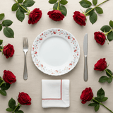 Larah Fluted White Opalware Side Plate with Red Floral Design – 7.5 Inch - Al Kabayel Discount CentreLarah Fluted White Opalware Side Plate with Red Floral Design – 7.5 InchPlatesLARAHAl Kabayel Discount Centre