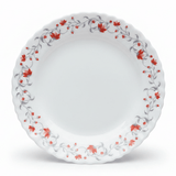 Larah Fluted White Opalware Side Plate with Red Floral Design – 7.5 Inch - Al Kabayel Discount CentreLarah Fluted White Opalware Side Plate with Red Floral Design – 7.5 InchPlatesLARAHAl Kabayel Discount Centre