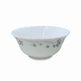 Larah Fluted White Opalware Soup Bowl with Blue Floral Design – 5 Inch - Al Kabayel Discount CentreLarah Fluted White Opalware Soup Bowl with Blue Floral Design – 5 InchBowlsLARAHAl Kabayel Discount Centre
