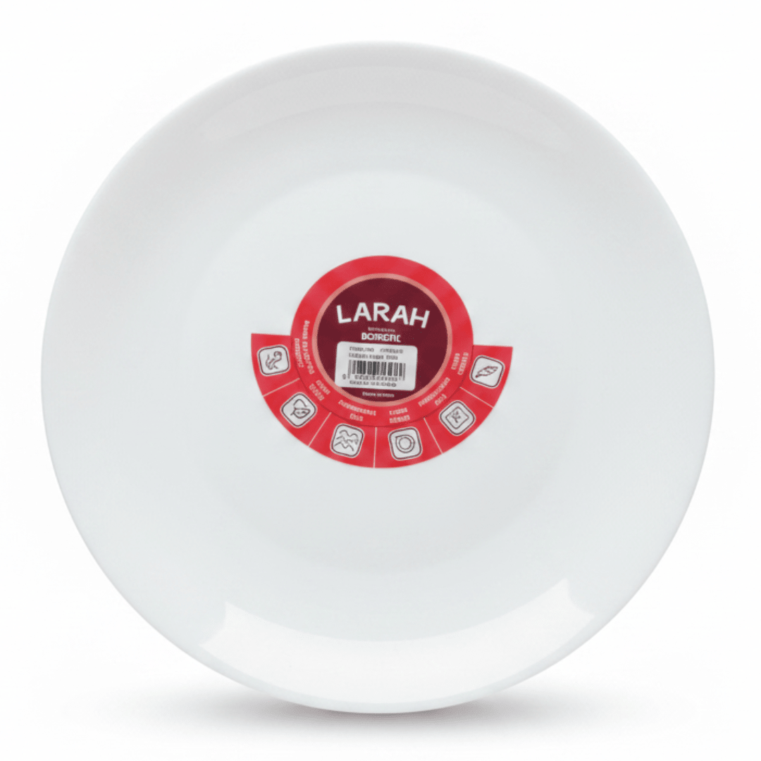 Larah Plain White Opalware Dinner Plate – 27cm - Al Kabayel Discount CentreLarah Plain White Opalware Dinner Plate – 27cmPlatesLARAHAl Kabayel Discount Centre