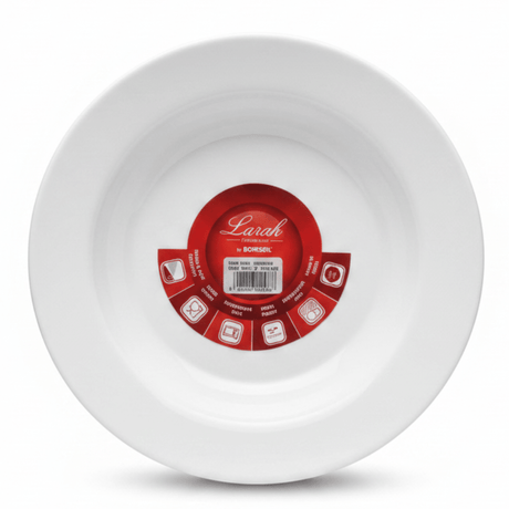 Larah Plain White Opalware Soup Plate – 9 Inch - Al Kabayel Discount CentreLarah Plain White Opalware Soup Plate – 9 InchPlatesLARAHAl Kabayel Discount Centre