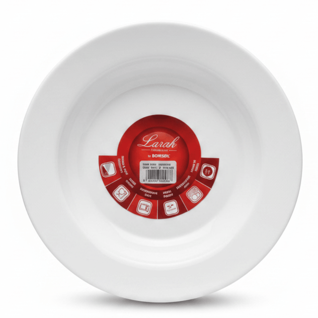 Larah Plain White Opalware Soup Plate – 9 Inch - Al Kabayel Discount CentreLarah Plain White Opalware Soup Plate – 9 InchPlatesLARAHAl Kabayel Discount Centre