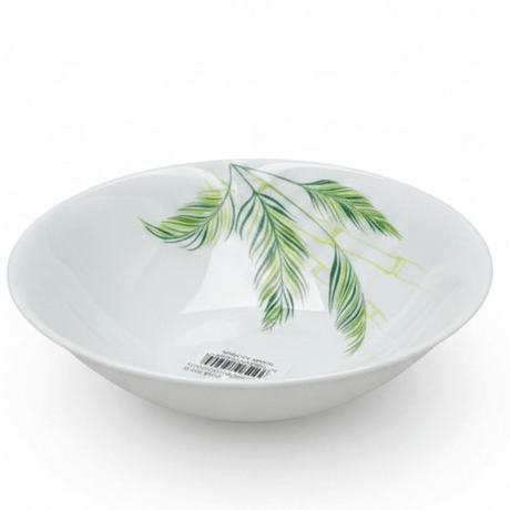 Larah White Opalware Bowl with Elegant Leaf Design – 6.5 Inch - Al Kabayel Discount CentreLarah White Opalware Bowl with Elegant Leaf Design – 6.5 InchBowlsLARAHAl Kabayel Discount Centre