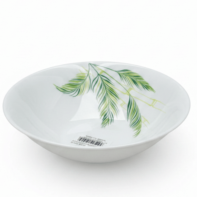 Larah White Opalware Bowl with Elegant Leaf Design – 6.5 Inch - Al Kabayel Discount CentreLarah White Opalware Bowl with Elegant Leaf Design – 6.5 InchBowlsLARAHAl Kabayel Discount Centre
