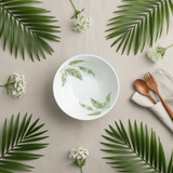 Larah White Opalware Bowl with Elegant Leaf Design – 6.5 Inch - Al Kabayel Discount CentreLarah White Opalware Bowl with Elegant Leaf Design – 6.5 InchBowlsLARAHAl Kabayel Discount Centre