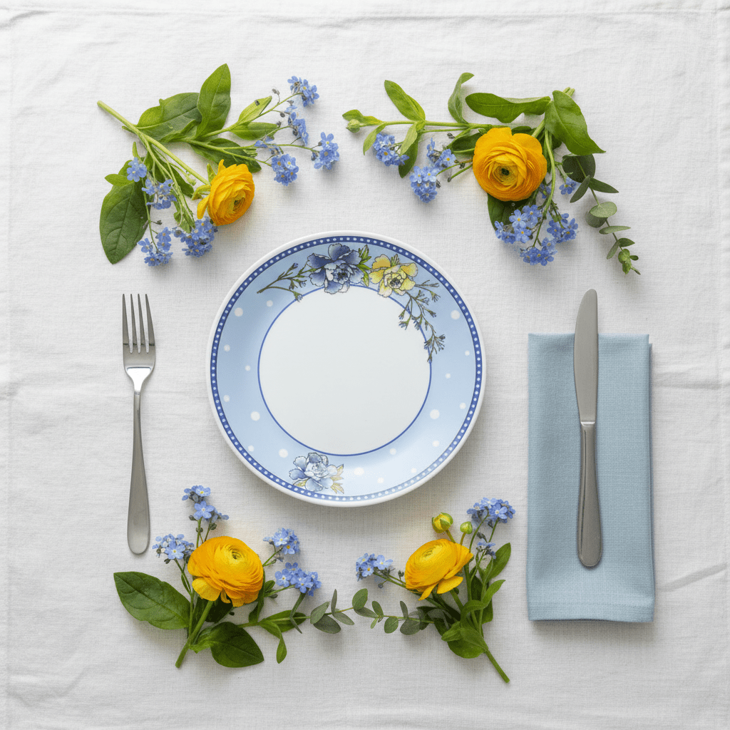 Larah White Opalware Side Plate with Blue Floral Design – 7.5 Inch - Al Kabayel Discount CentreLarah White Opalware Side Plate with Blue Floral Design – 7.5 InchPlatesLARAHAl Kabayel Discount Centre