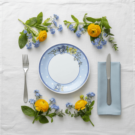 Larah White Opalware Side Plate with Blue Floral Design – 7.5 Inch - Al Kabayel Discount CentreLarah White Opalware Side Plate with Blue Floral Design – 7.5 InchPlatesLARAHAl Kabayel Discount Centre