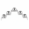 Large Silver Metal 5 - Way Candle Holder for Dining Table & Wedding Decoration – 28cm - Al Kabayel Discount CentreLarge Silver Metal 5 - Way Candle Holder for Dining Table & Wedding Decoration – 28cmHome Décor AccentsAKDCAl Kabayel Discount Centre
