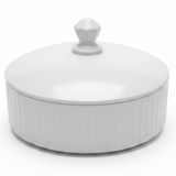Large White Ceramic Candy Bowl with Lid – Elegant Dessert & Treat Display Bowl (9 inch) - Al Kabayel Discount CentreLarge White Ceramic Candy Bowl with Lid – Elegant Dessert & Treat Display Bowl (9 inch)Jars & Food SaversAKDCAl Kabayel Discount Centre