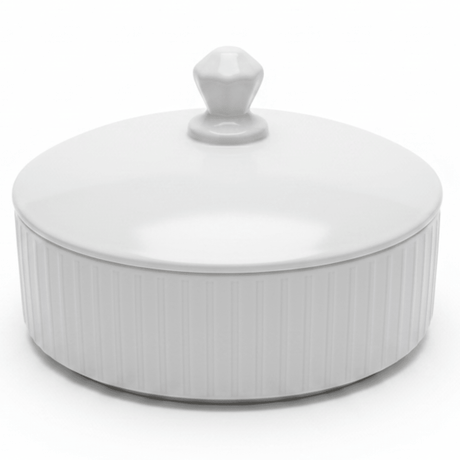 Large White Ceramic Candy Bowl with Lid – Elegant Dessert & Treat Display Bowl (9 inch) - Al Kabayel Discount CentreLarge White Ceramic Candy Bowl with Lid – Elegant Dessert & Treat Display Bowl (9 inch)Jars & Food SaversAKDCAl Kabayel Discount Centre
