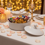 Large White Ceramic Candy Bowl with Lid – Elegant Dessert & Treat Display Bowl (9 inch) - Al Kabayel Discount CentreLarge White Ceramic Candy Bowl with Lid – Elegant Dessert & Treat Display Bowl (9 inch)Jars & Food SaversAKDCAl Kabayel Discount Centre