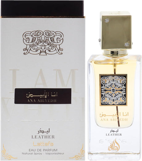 Lattafa Ana Abiyedh Leather Eau de Parfum for Unisex - 60ML - Al Kabayel Discount CentreLattafa Ana Abiyedh Leather Eau de Parfum for Unisex - 60MLPerfumesLATTAFAAl Kabayel Discount Centre