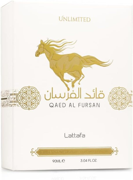 Lattafa Qaed al Fursan Unlimited Eau De Parfum - 90ML - Al Kabayel Discount CentreLattafa Qaed al Fursan Unlimited Eau De Parfum - 90MLPerfumesLATTAFAAl Kabayel Discount Centre