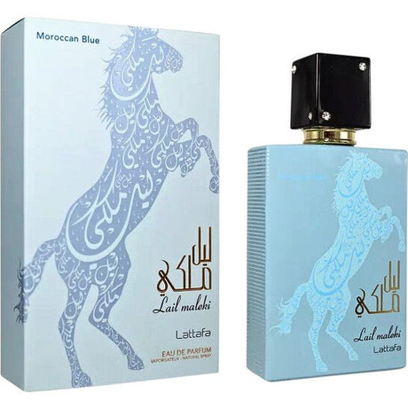 Lattafa Unisex Lail Maleki Morrocan Blue Eau De Parfum Spray - 100ML - Al Kabayel Discount CentreLattafa Unisex Lail Maleki Morrocan Blue Eau De Parfum Spray - 100MLPerfumesLATTAFAAl Kabayel Discount Centre