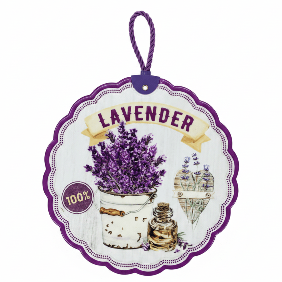 Lavender Round Ceramic Coaster | 20cm Scalloped Decorative Design - Al Kabayel Discount CentreLavender Round Ceramic Coaster | 20cm Scalloped Decorative DesignHome Décor AccentsAKDCAl Kabayel Discount Centre