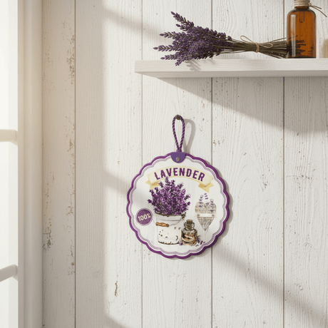 Lavender Round Ceramic Coaster | 20cm Scalloped Decorative Design - Al Kabayel Discount CentreLavender Round Ceramic Coaster | 20cm Scalloped Decorative DesignHome Décor AccentsAKDCAl Kabayel Discount Centre