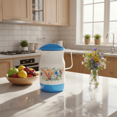 Lavenna Cool n Cool Floral Jug – 2.2 Litre | White & Blue - Al Kabayel Discount CentreLavenna Cool n Cool Floral Jug – 2.2 Litre | White & BlueJugsLAVENNAAl Kabayel Discount Centre