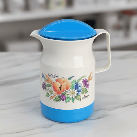 Lavenna Cool n Cool Floral Jug – 2.2 Litre | White & Blue - Al Kabayel Discount CentreLavenna Cool n Cool Floral Jug – 2.2 Litre | White & BlueJugsLAVENNAAl Kabayel Discount Centre