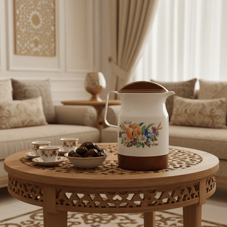 Lavenna Cool - n - Cool Insulated Jug 2.20L – White & Brown Floral Design - Al Kabayel Discount CentreLavenna Cool - n - Cool Insulated Jug 2.20L – White & Brown Floral DesignJugsLAVENNAAl Kabayel Discount Centre