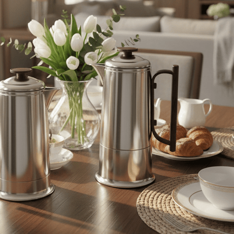 Lavin Modern 2 - Piece Vacuum Flask Set (0.6L & 1L) – Matte Silver with Wood Accent Design - Al Kabayel Discount CentreLavin Modern 2 - Piece Vacuum Flask Set (0.6L & 1L) – Matte Silver with Wood Accent DesignThermosLAVINAl Kabayel Discount Centre