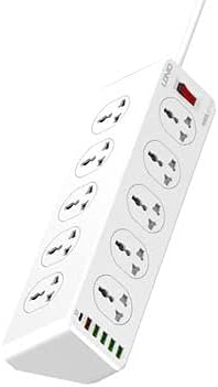 LDNIO SC10610 2500W 10 SOCKETS with 5 USB Ports and 1 TYPE - C PD PORT, DESKTOP EXTENSION HOME CHARGER with 2M EU POWER CORD - Al Kabayel Discount CentreLDNIO SC10610 2500W 10 SOCKETS with 5 USB Ports and 1 TYPE - C PD PORT, DESKTOP EXTENSION HOME CHARGER with 2M EU POWER CORDCords & AdaptersLDINOAl Kabayel Discount Centre