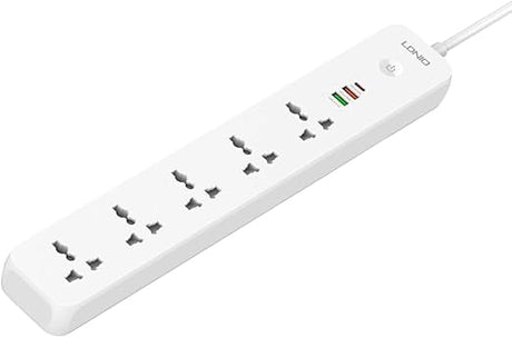LDNIO SC5319 Multi Socket Extension Lead with 5 AC 3 USB Power Socket Plug Extender 2M Wall Mountable Universal Power Strip - Al Kabayel Discount CentreLDNIO SC5319 Multi Socket Extension Lead with 5 AC 3 USB Power Socket Plug Extender 2M Wall Mountable Universal Power StripCords & AdaptersLDINOAl Kabayel Discount Centre