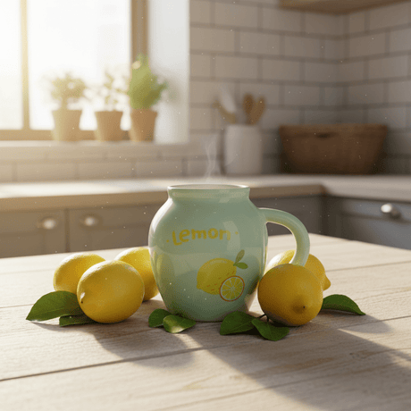 Lemon Ceramic Mug With Lid — Mint Green | 380ml - Al Kabayel Discount CentreLemon Ceramic Mug With Lid — Mint Green | 380mlMugsAKDCAl Kabayel Discount Centre